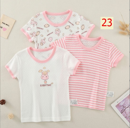 24HH184.08 - SET 3ÁO PHÔNG COTTON NGUYÊN CHẤT