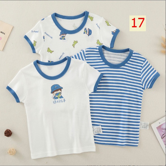 24HH184.08 - SET 3ÁO PHÔNG COTTON NGUYÊN CHẤT