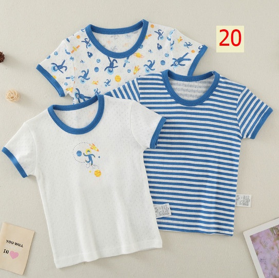 24HH184.08 - SET 3ÁO PHÔNG COTTON NGUYÊN CHẤT