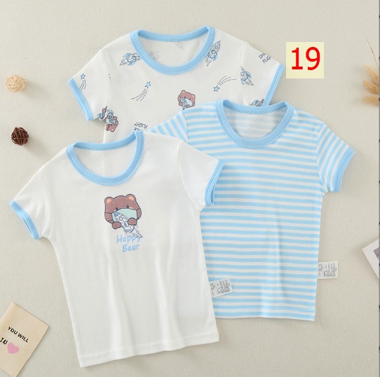 24HH184.08 - SET 3ÁO PHÔNG COTTON NGUYÊN CHẤT