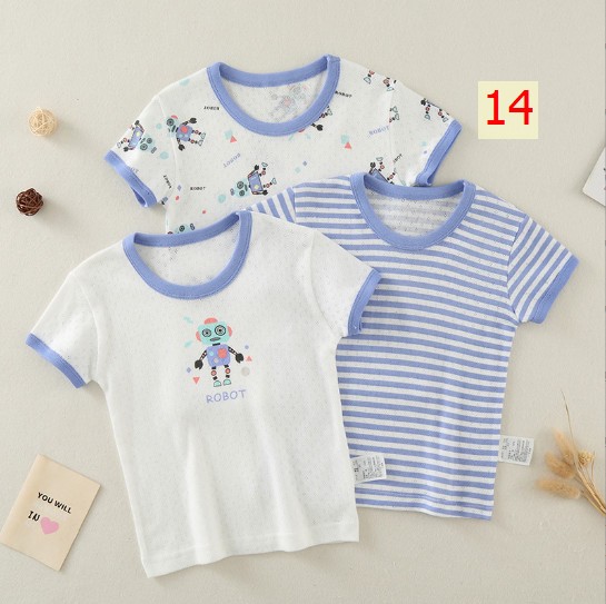 24HH184.08 - SET 3ÁO PHÔNG COTTON NGUYÊN CHẤT