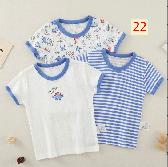 24HH184.08 - SET 3ÁO PHÔNG COTTON NGUYÊN CHẤT