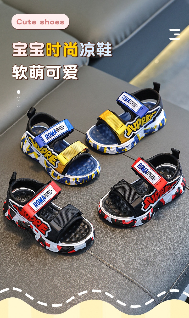 24HH194.07 - SANDAL NHỰA SUPER BÉ TRAI