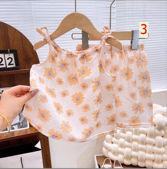 24HH214.09 - BỘ ÁO 2 DÂY + QUẦN ĐÙI BÉ GÁI