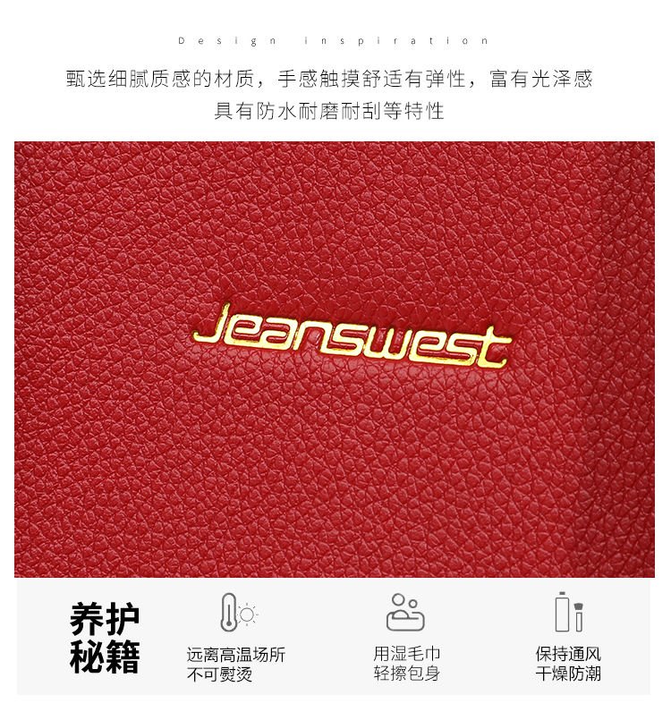 24HA276.32 - TÚI XÁCH JEANSWEST CẦM TAY 2 MÀU NỮ