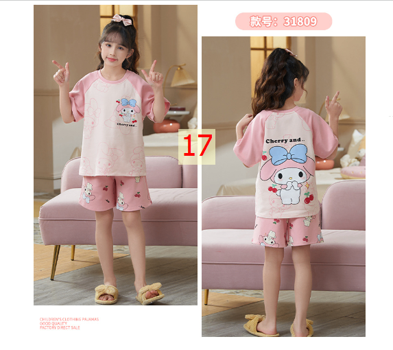 24HA234.28 - BỘ COTTON NGUYÊN CHẤT MẶC NHÀ MẸ CON