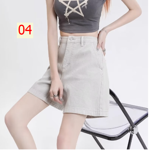 24HH244.14 - SHORT JEAN LƯNG CAO HACK DÁNG