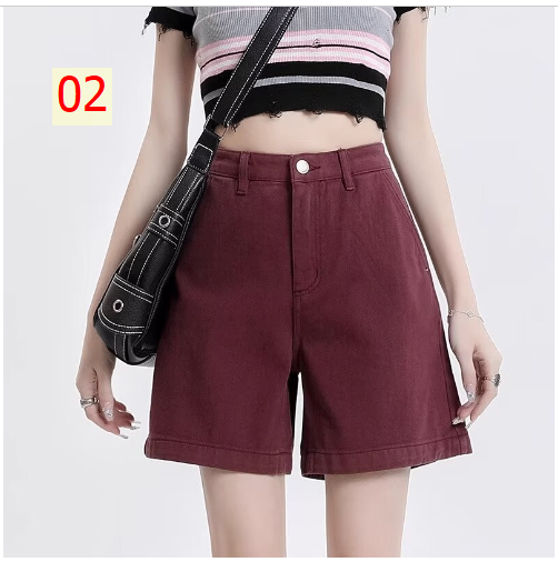 24HH244.14 - SHORT JEAN LƯNG CAO HACK DÁNG