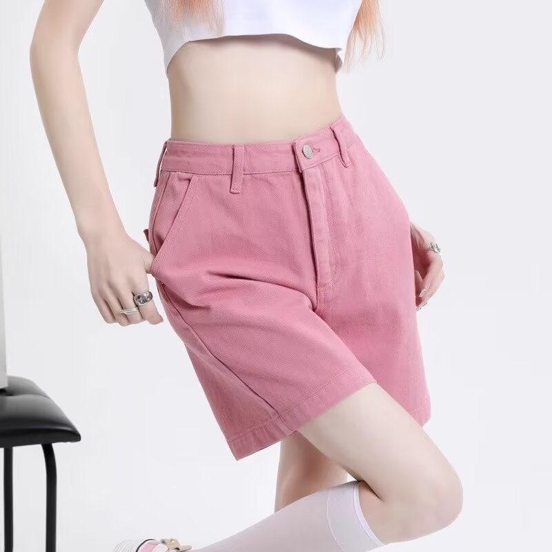 24HH244.14 - SHORT JEAN LƯNG CAO HACK DÁNG