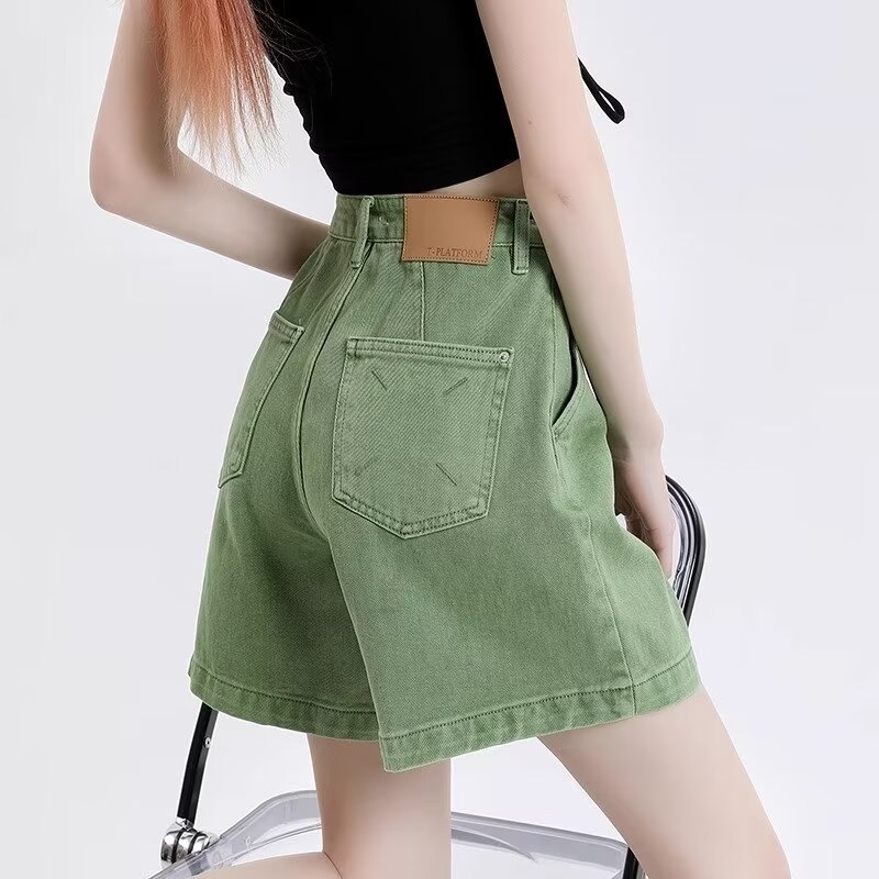24HH244.14 - SHORT JEAN LƯNG CAO HACK DÁNG