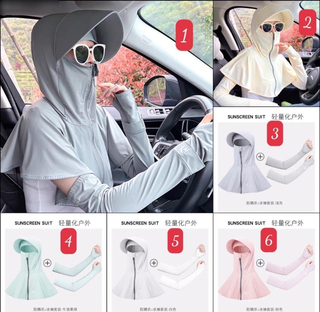 24HA254.07 - FULL BỘ CHỐNG NẮNG NỮ