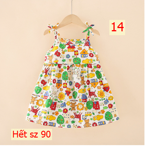 24HH264.06 - VÁY 2 DÂY BÉ GÁI