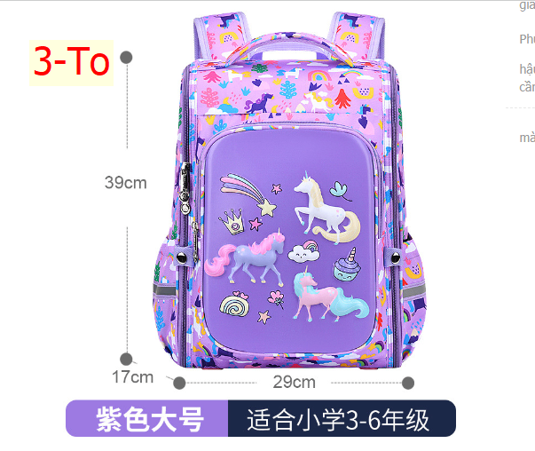 24HA264.08 - BA LÔ CHỐNG GÙ HÌNH 3D