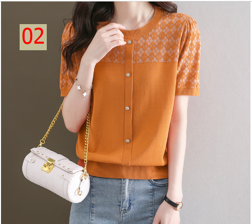 24HH274.11 - ÁO DỆT KIM NỮ 3 MÀU