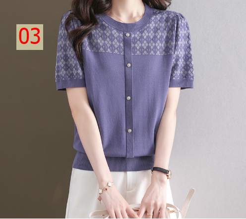 24HH274.11 - ÁO DỆT KIM NỮ 3 MÀU