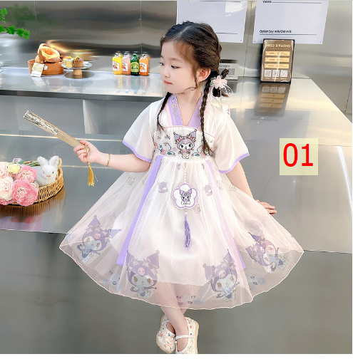 24HH274.07 - VÁY HANBOK KUROMI PHONG CÁCH HQ