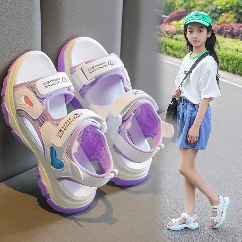 24HA315.06 - SANDAL PHỐI MÀU CHO BÉ GÁI
