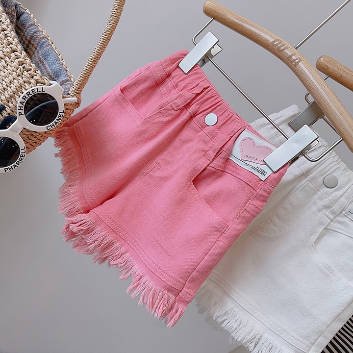 24HH284.02 - QUẦN SHORT BÉ GÁI TUA RUA