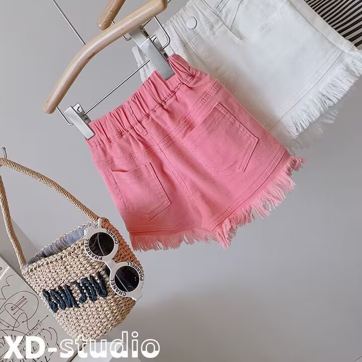 24HH284.02 - QUẦN SHORT BÉ GÁI TUA RUA