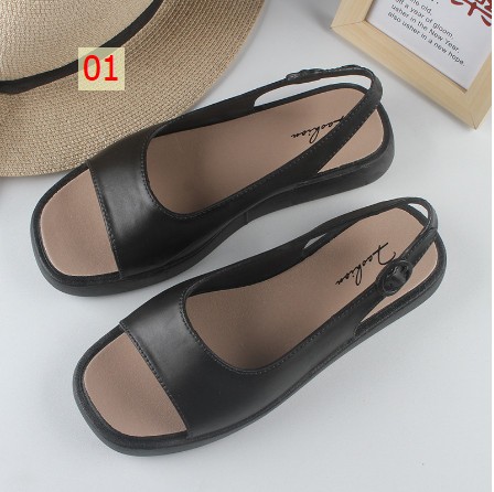 24HA304.06- SANDAL MŨI VUÔNG NỮ