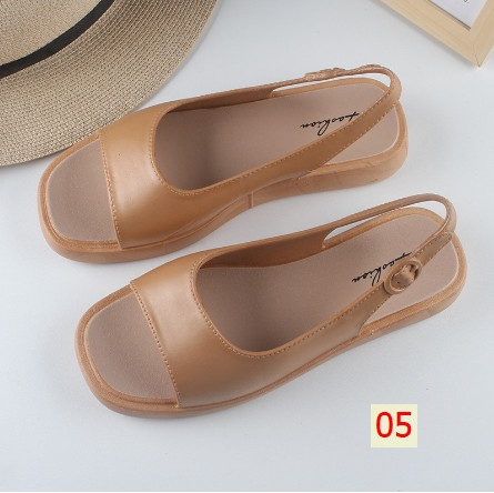 24HA304.06- SANDAL MŨI VUÔNG NỮ