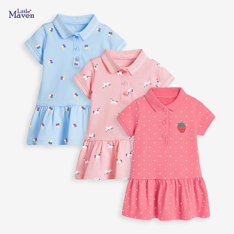 24HA304.09 - VÁY POLO ĐUÔI CÁ LITTLE MAVEN