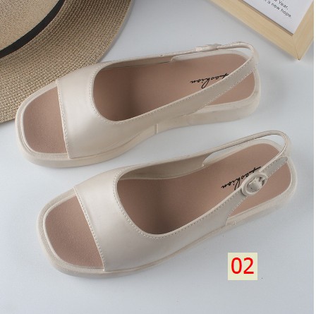24HA304.06- SANDAL MŨI VUÔNG NỮ