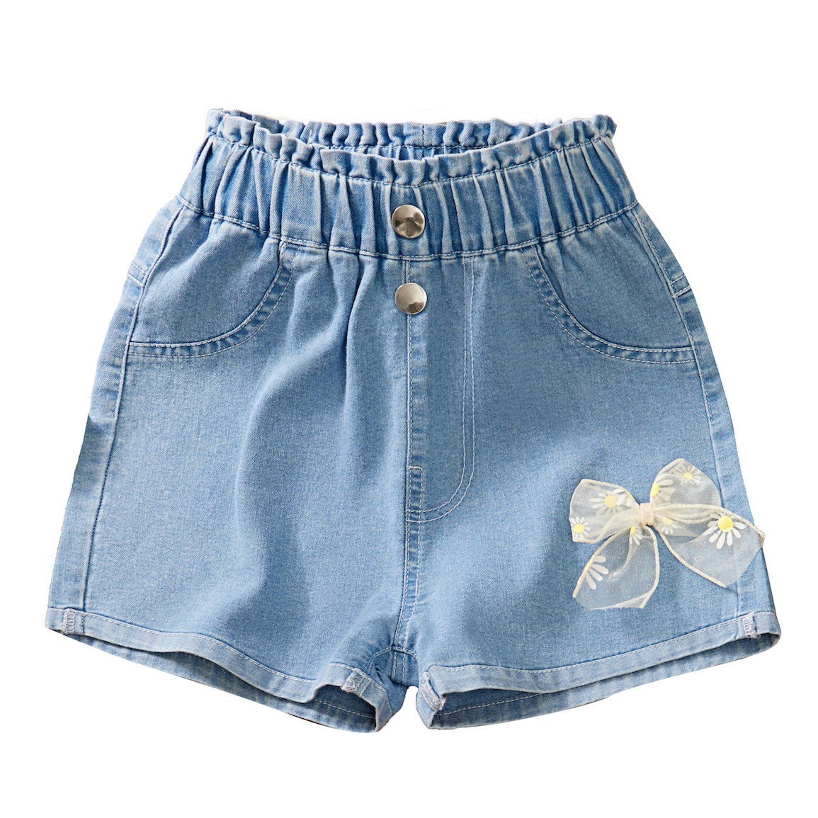 24HH35.01 - QUẦN SHORT CẠP CHUN BÉ GÁI