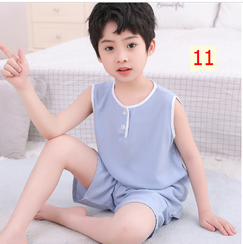 24HA35.07 - BỘ COTTON LANH LỤA BA LỖ CHO BÉ