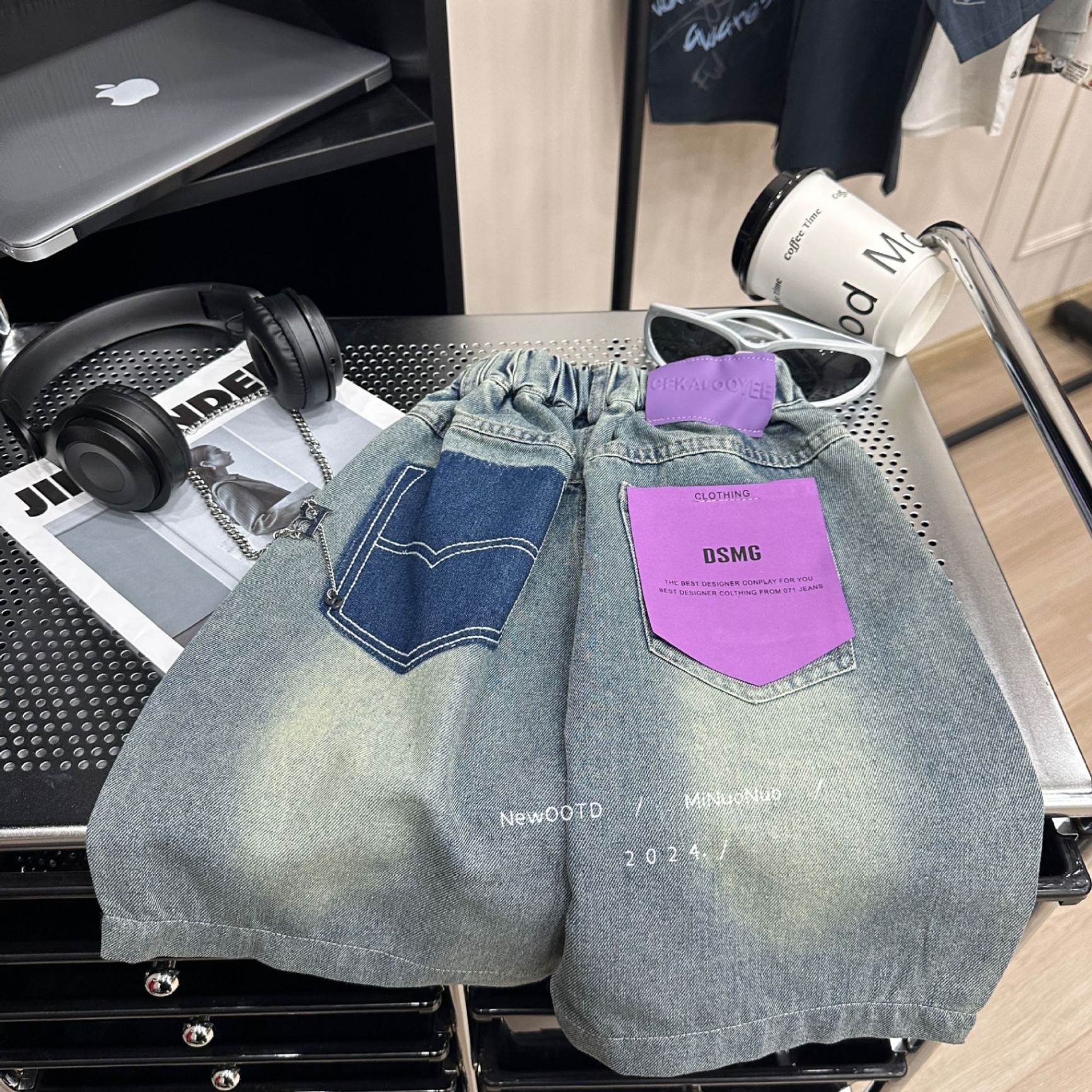 24HH35.09 - QUẦN SHORT JEAN PHỐI TÚI MINUONUO KIDS