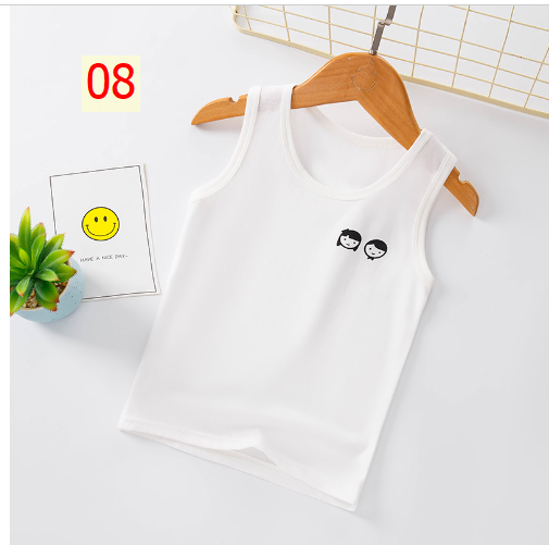 24HA55.07 - SET 2 ÁO SÁT NÁCH COTTON CHO BÉ
