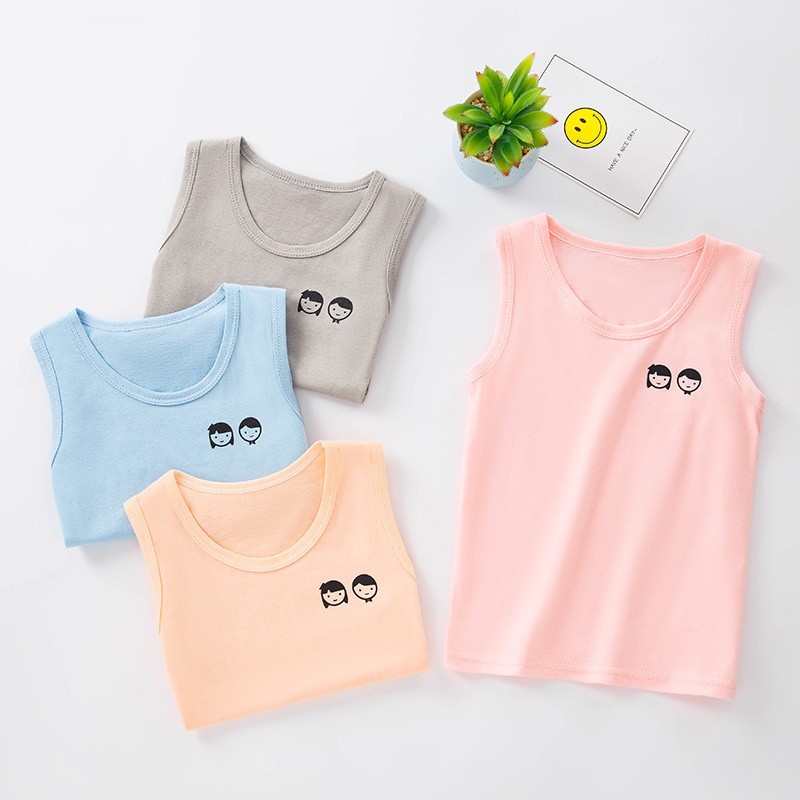 24HA55.07 - SET 2 ÁO SÁT NÁCH COTTON CHO BÉ