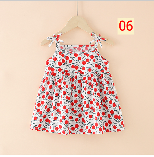 24HH65.01 - VÁY 2 DÂY BÉ GÁI