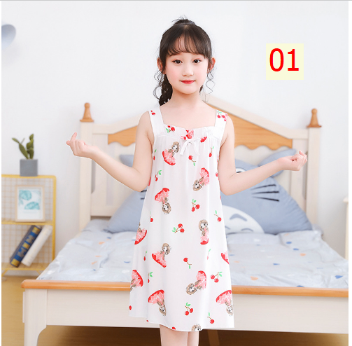 24HH65.06 - VÁY MẶC NHÀ CHO BÉ GÁI