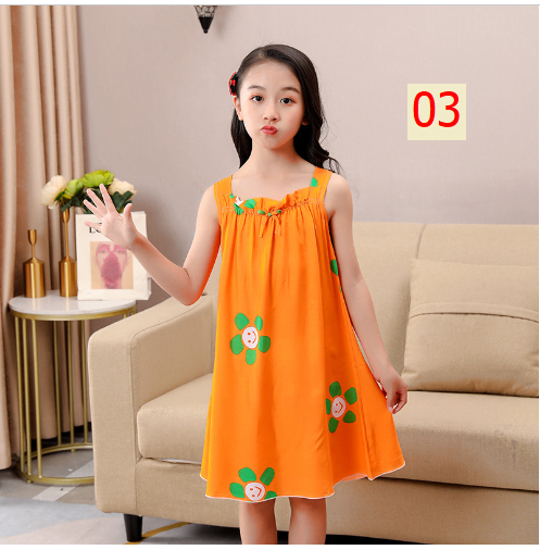 24HH65.06 - VÁY MẶC NHÀ CHO BÉ GÁI