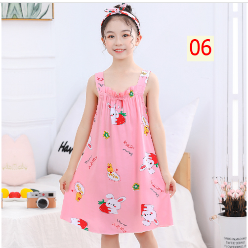 24HH65.06 - VÁY MẶC NHÀ CHO BÉ GÁI