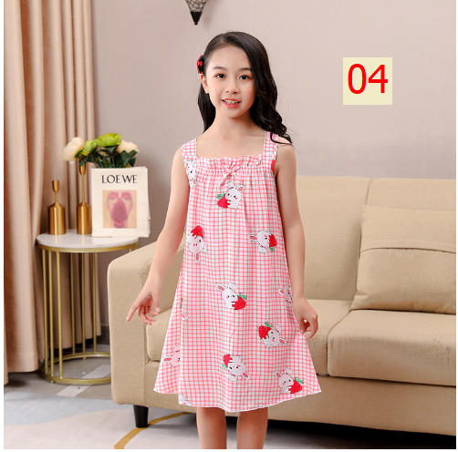 24HH65.06 - VÁY MẶC NHÀ CHO BÉ GÁI