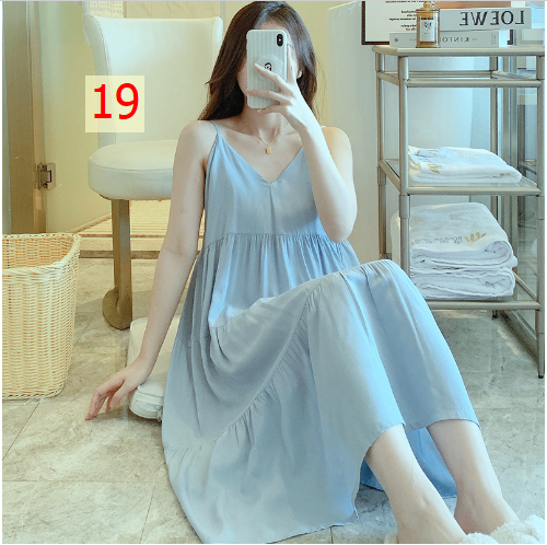 24HA85.13 - VÁY LANH LỤA 2 DÂY