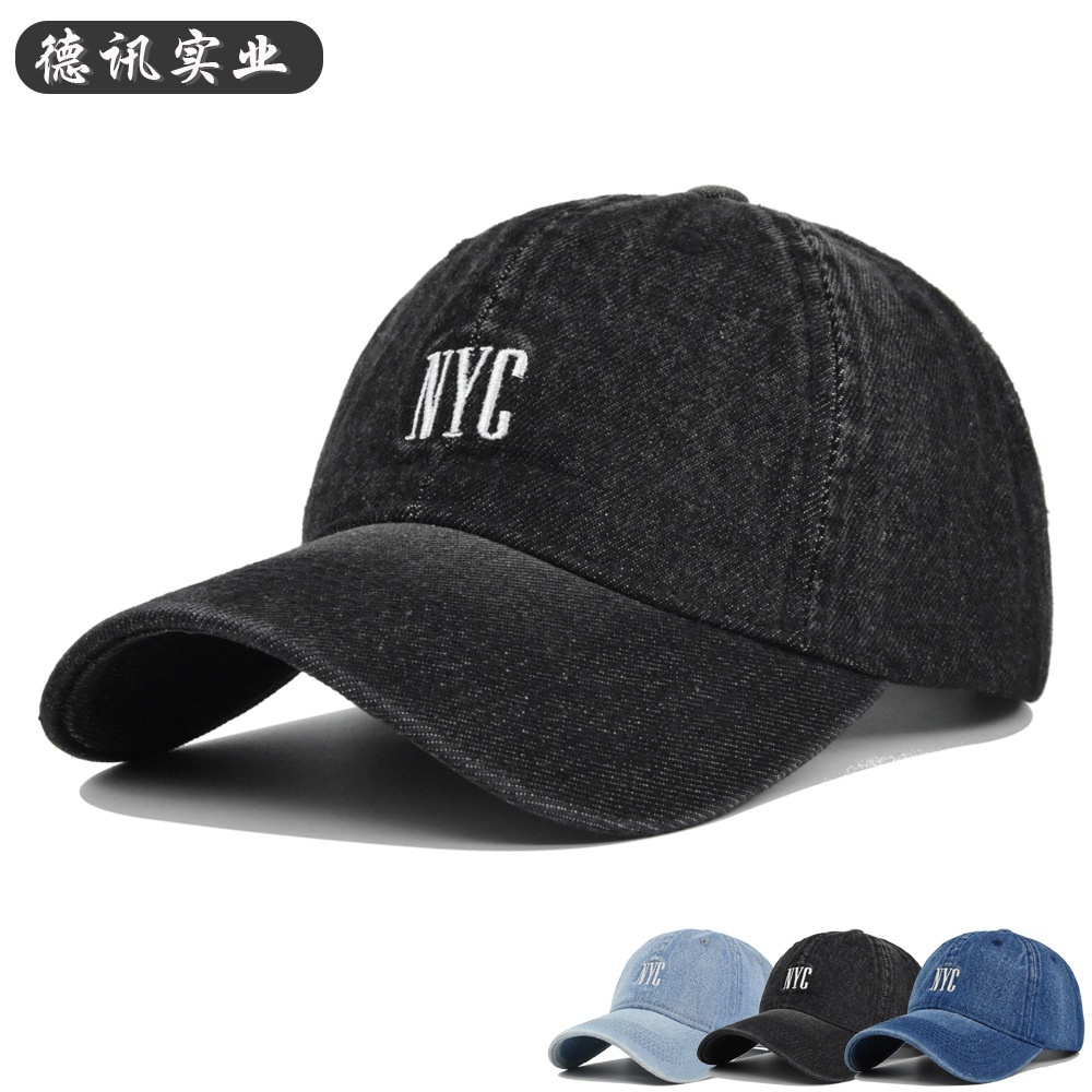 24HA95.05 - MŨ LƯỠI TRAI DENIM NYC