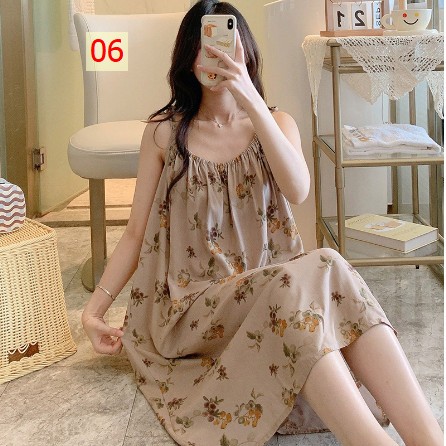 24HA105.24 - VÁY LANH LỤA 2 DÂY BUỘC