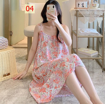 24HA105.24 - VÁY LANH LỤA 2 DÂY BUỘC