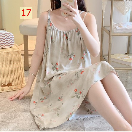 24HA105.24 - VÁY LANH LỤA 2 DÂY BUỘC