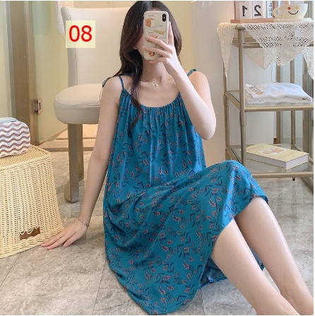 24HA105.24 - VÁY LANH LỤA 2 DÂY BUỘC