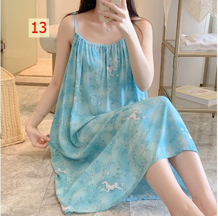 24HA105.24 - VÁY LANH LỤA 2 DÂY BUỘC
