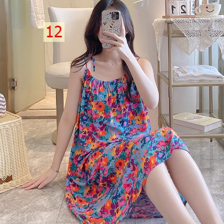 24HA105.24 - VÁY LANH LỤA 2 DÂY BUỘC