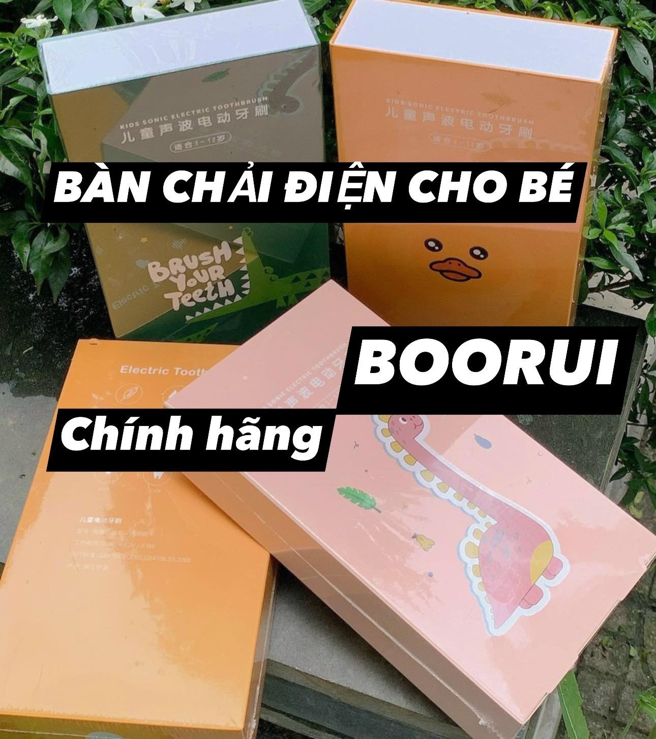 24HA125.20 - BÀN CHẢI ĐIỆN BOORUI TRẺ EM 4- 11y