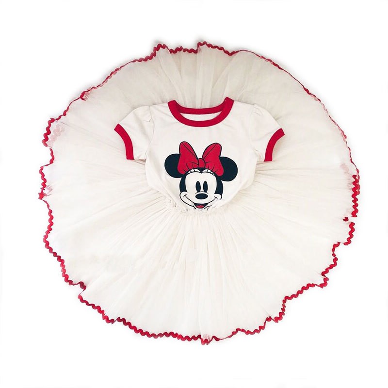 24HA145.22 - VÁY XÒE MICKEY BÉ GÁI