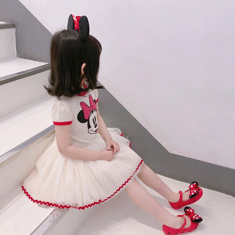 24HA145.22 - VÁY XÒE MICKEY BÉ GÁI