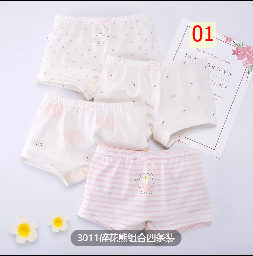 24HA155.11 - SET 4 QUẦN CHÍP ĐÙI BÉ GÁI