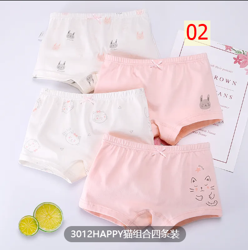 24HA155.11 - SET 4 QUẦN CHÍP ĐÙI BÉ GÁI
